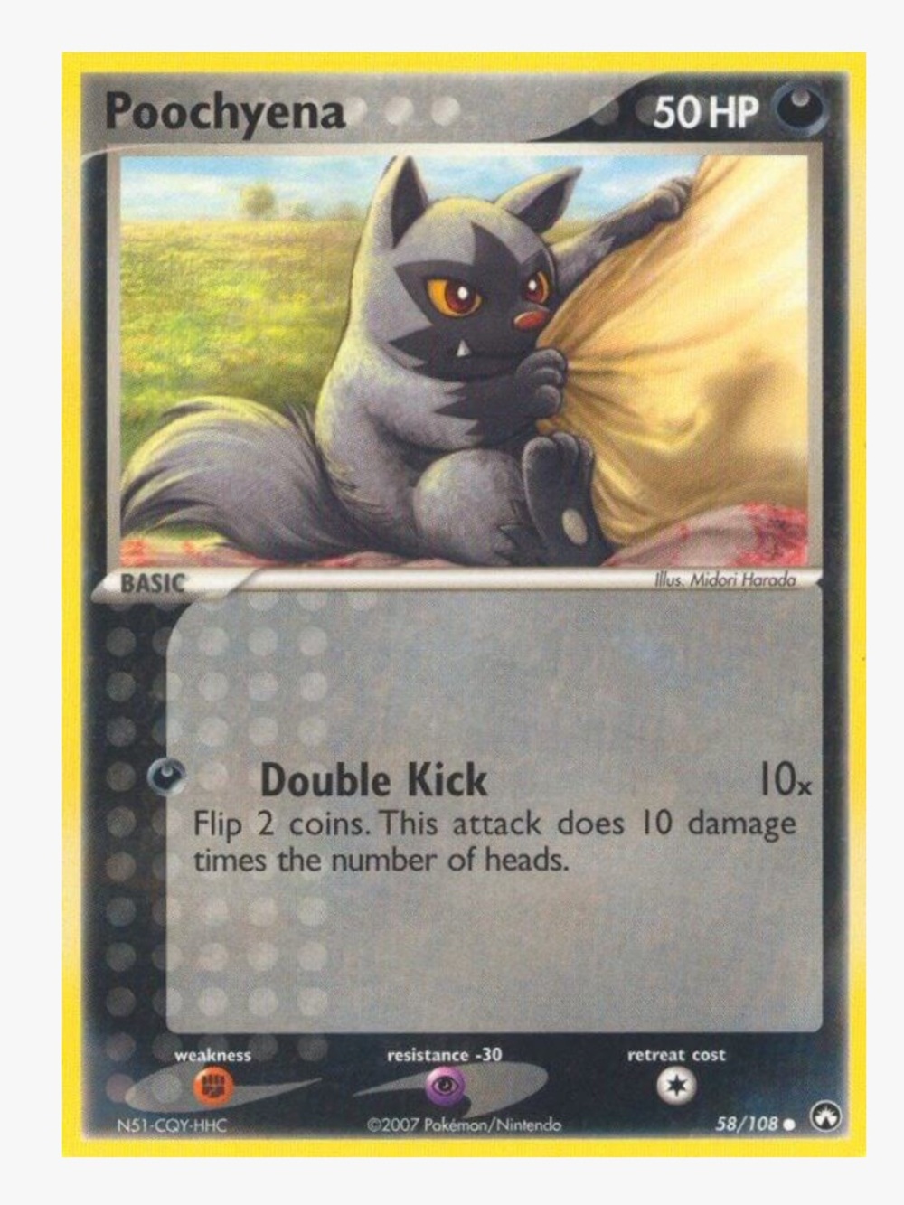 Poochyena EX Power Keepers Pokemon Trading Card